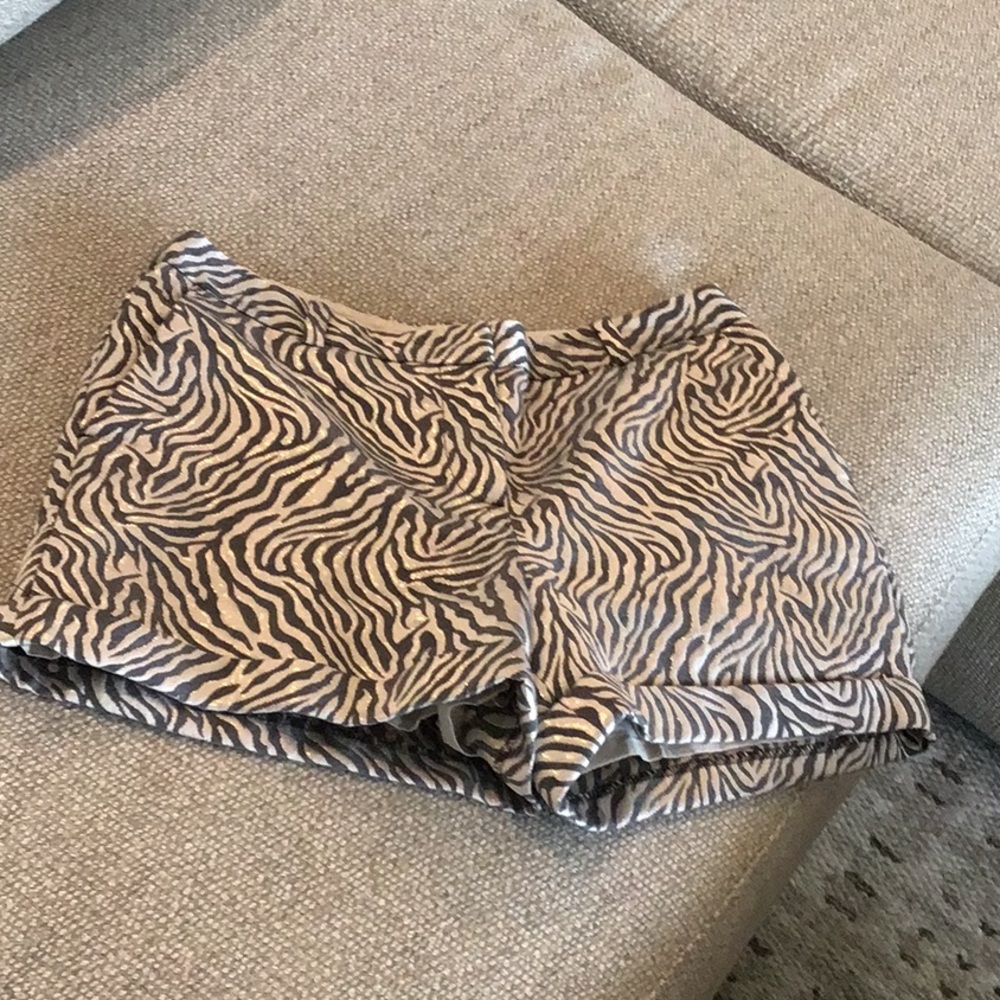 LOFT metallic shorts, cuffed, size 4